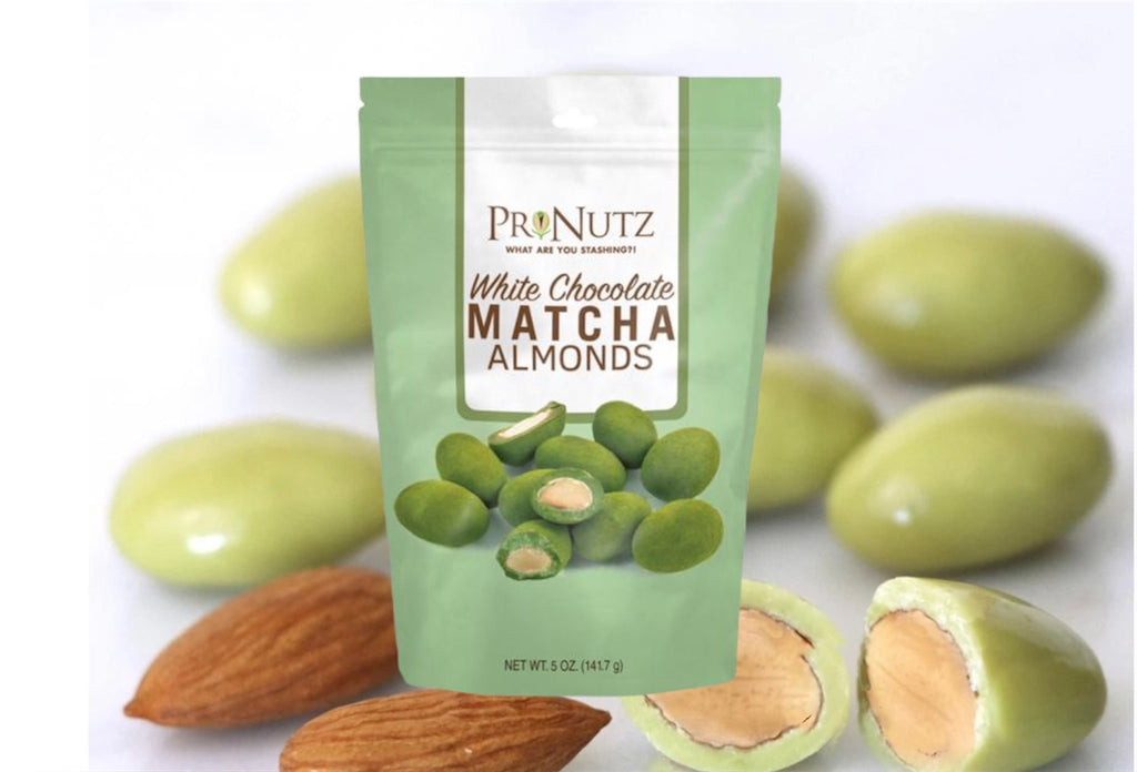 Pronutz- White Chocolate Matcha Almonds 5oz