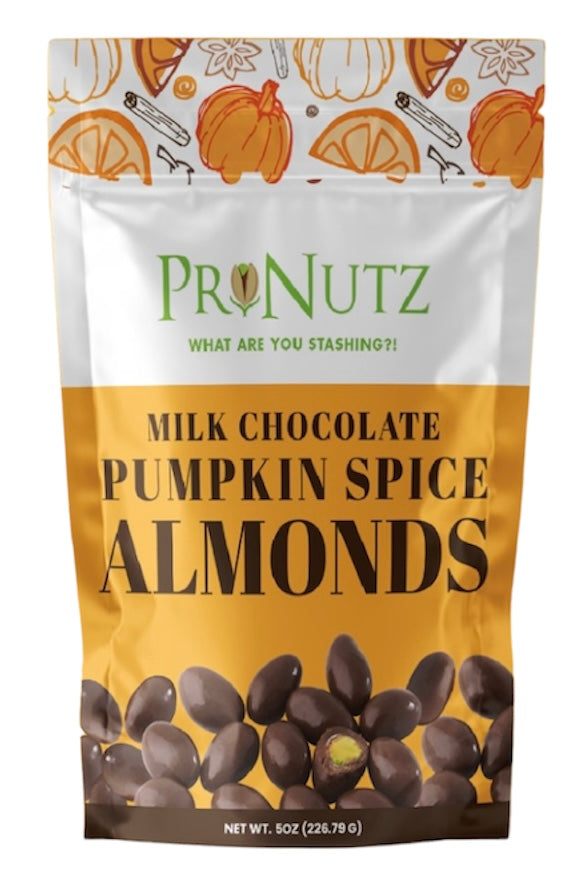 Pronutz- 8(oz) Milk Chocolate Pumpkin Spice Almonds
