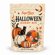 Sugar Rush: Halloween Gummy Mix 12 oz Mix of Spider and Eyeball Gummies