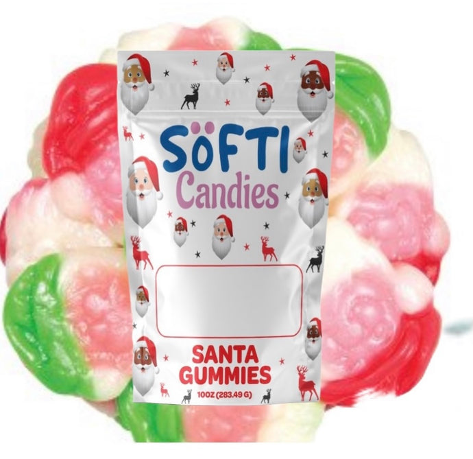 Softi- Santa Gummies Strawberry and Cream 10oz