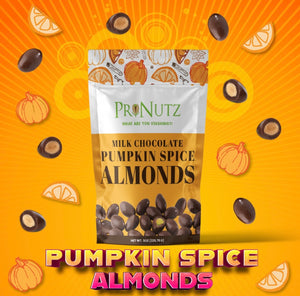 Pronutz- 8(oz) Milk Chocolate Pumpkin Spice Almonds