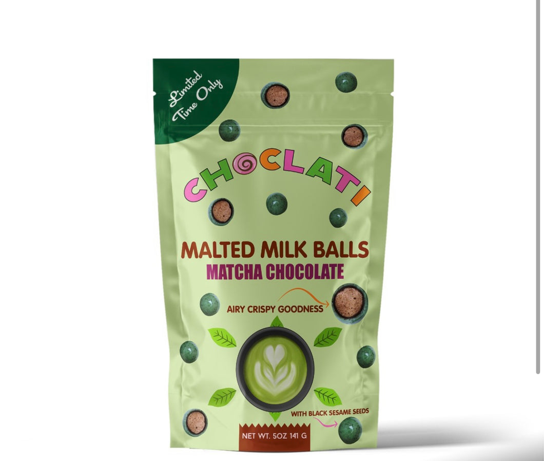 Choclati- Matcha Chocolate Black Seed Malt Balls